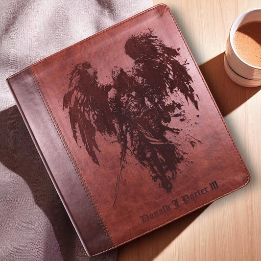 Personalized ESV Journal Study Bible: Engraved Michael the Archangel, Lined Wide Magins