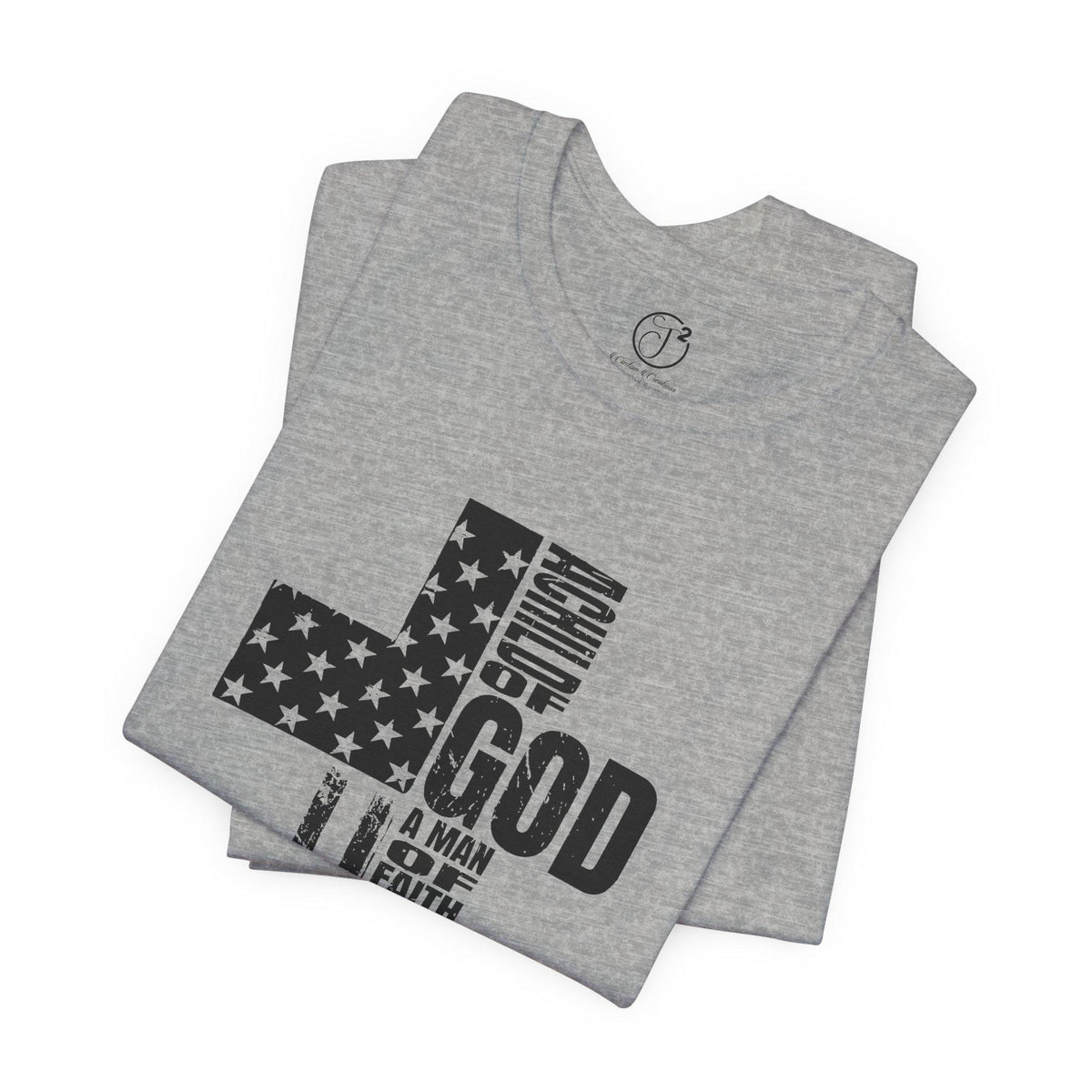 Child of God Warrior T-Shirt: Christian Flag Cross Design