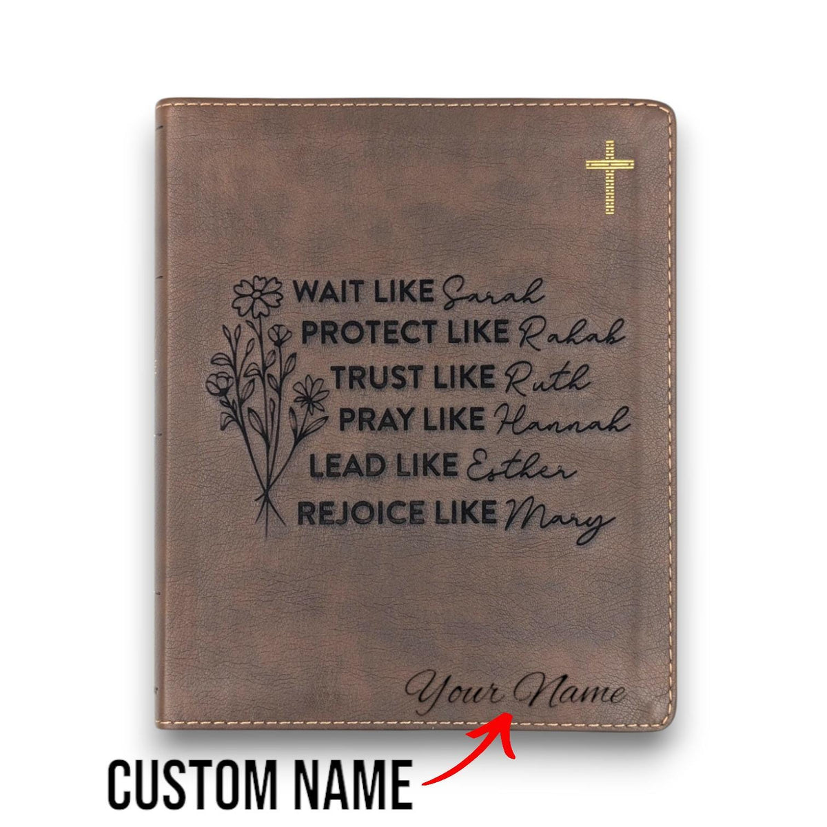 Personalized NIV Journal Bible: Engraved Inspirational Women of the Bible, Lined Wide Margins