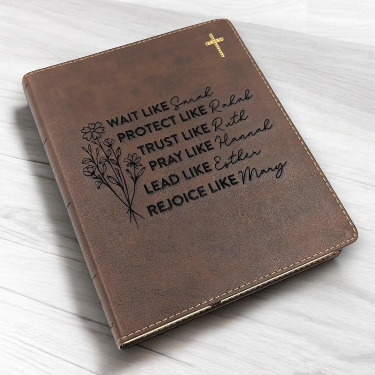 Personalized NIV Journal Bible: Engraved Inspirational Women of the Bible, Lined Wide Margins