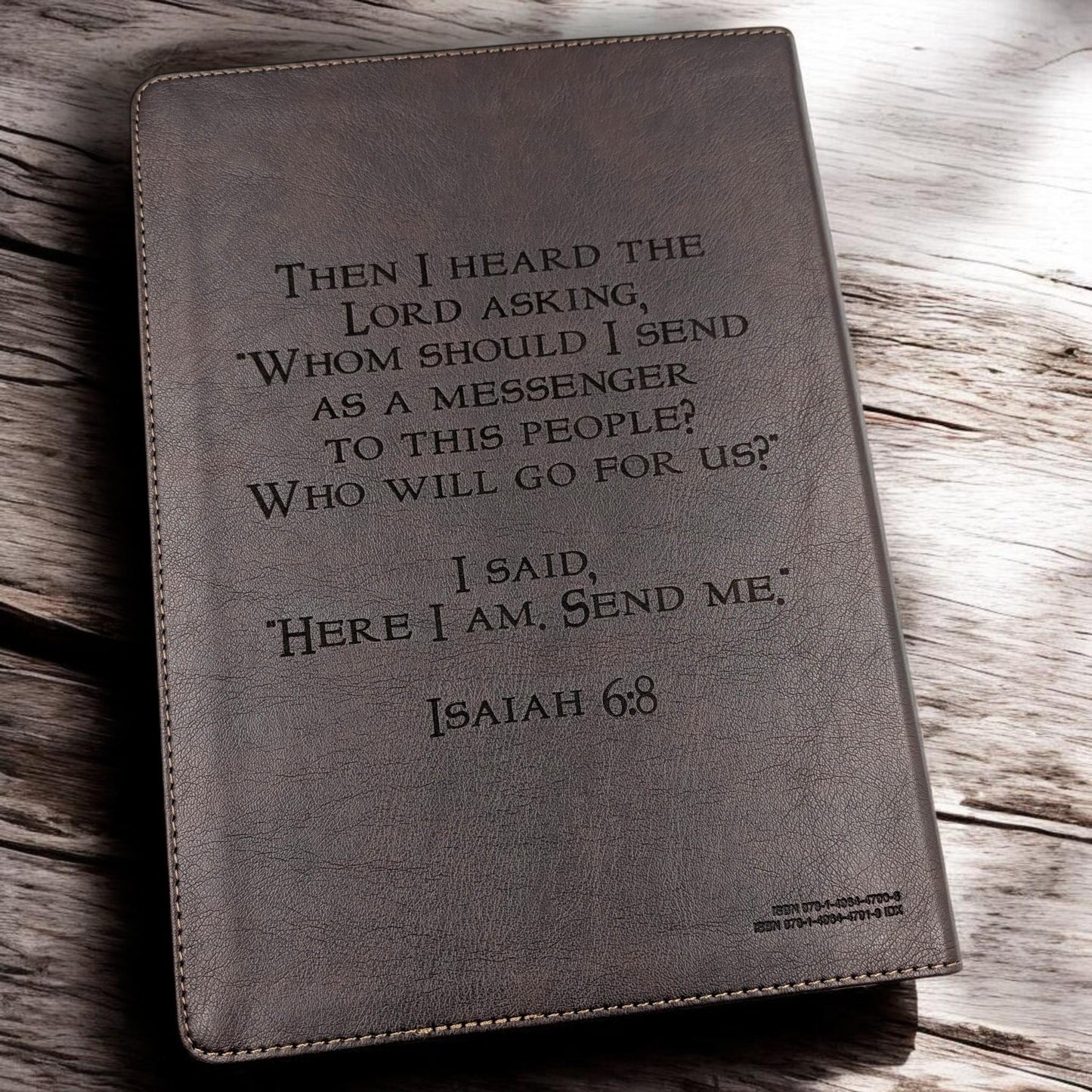 Personalized Every Man's Large Print NLT Bible (Brown): Engraved EMS & Firefighter, Optional Thumb Index