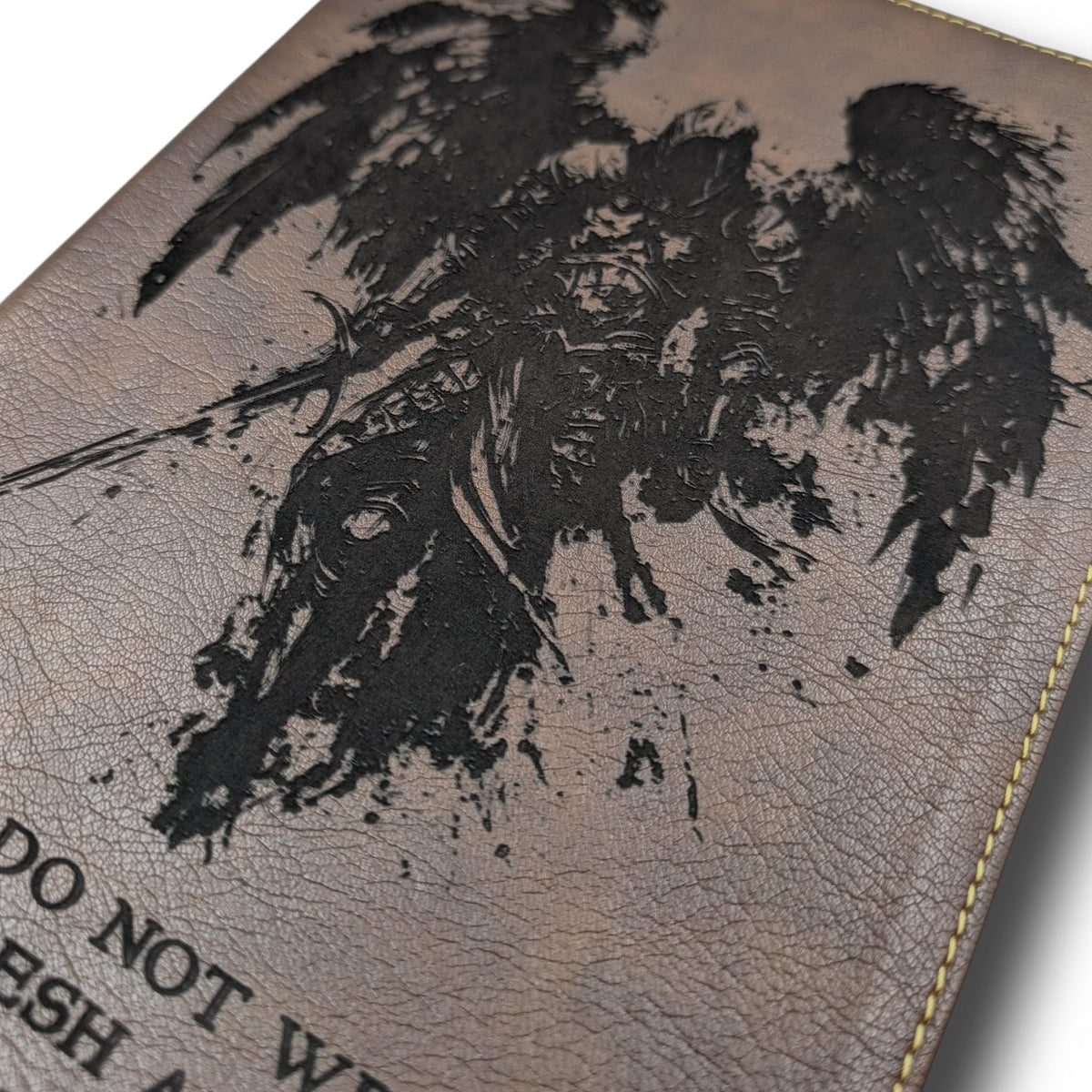 Personalized NKJV Bible with References: Engraved Michael the Archangel, Wide Margins