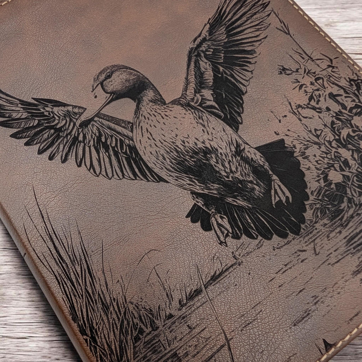 Personalized NIV Journal Bible: Engraved Duck, Lined Wide Margins