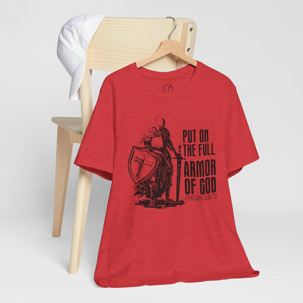Armor of God T-Shirt: Christian Knight, Bible Verse Tee