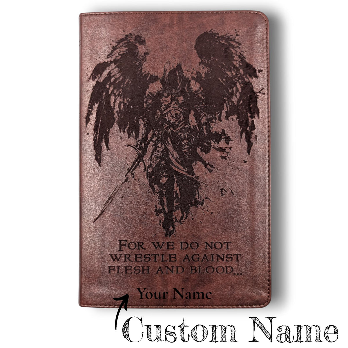 Personalized ESV Bible Large Print: Engraved Michael the Archangel