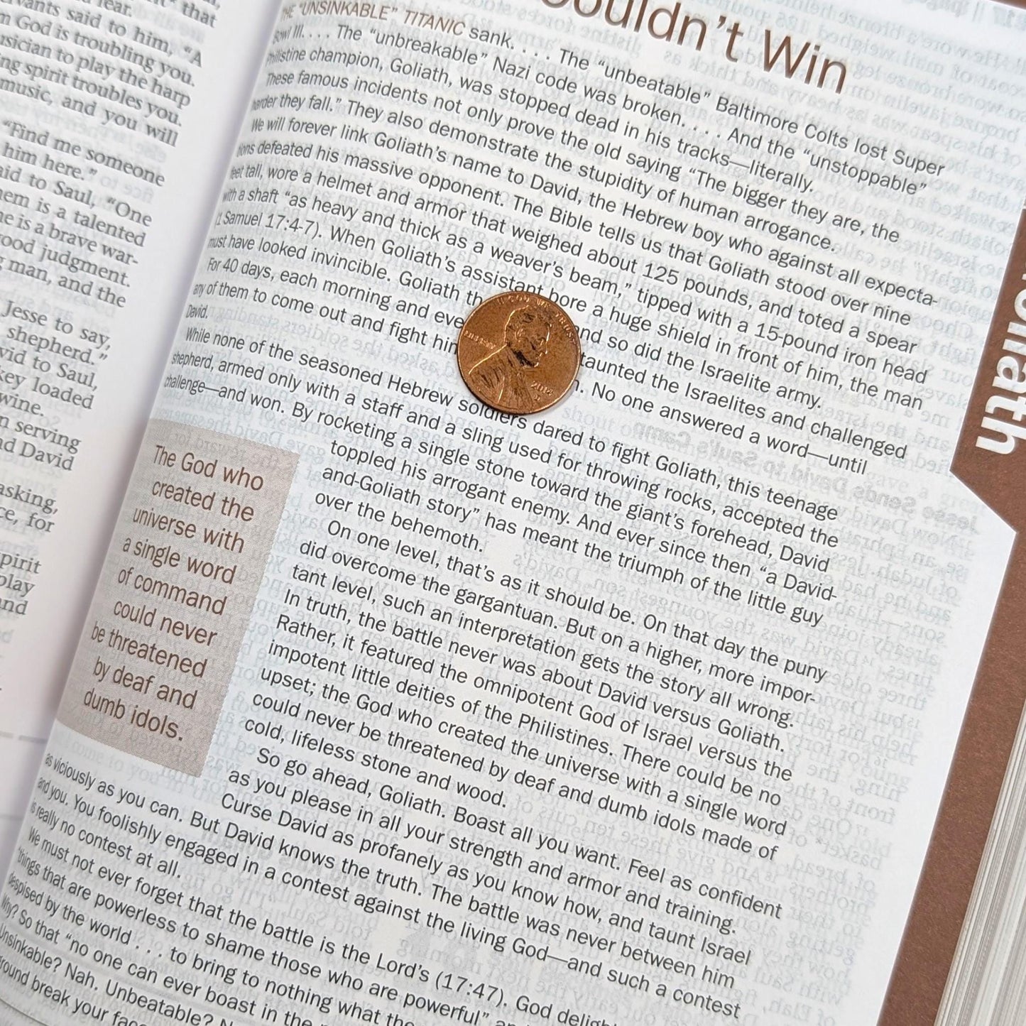 Personalized Every Man's Large Print NLT Bible: Engraved Rodeo Bull & Kneeling Cowboy, Brown Cover