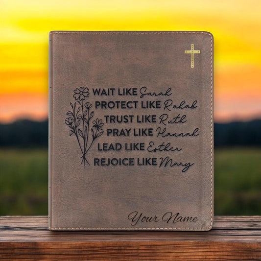 Personalized NIV Journal Bible: Engraved Inspirational Women of the Bible, Lined Wide Margins