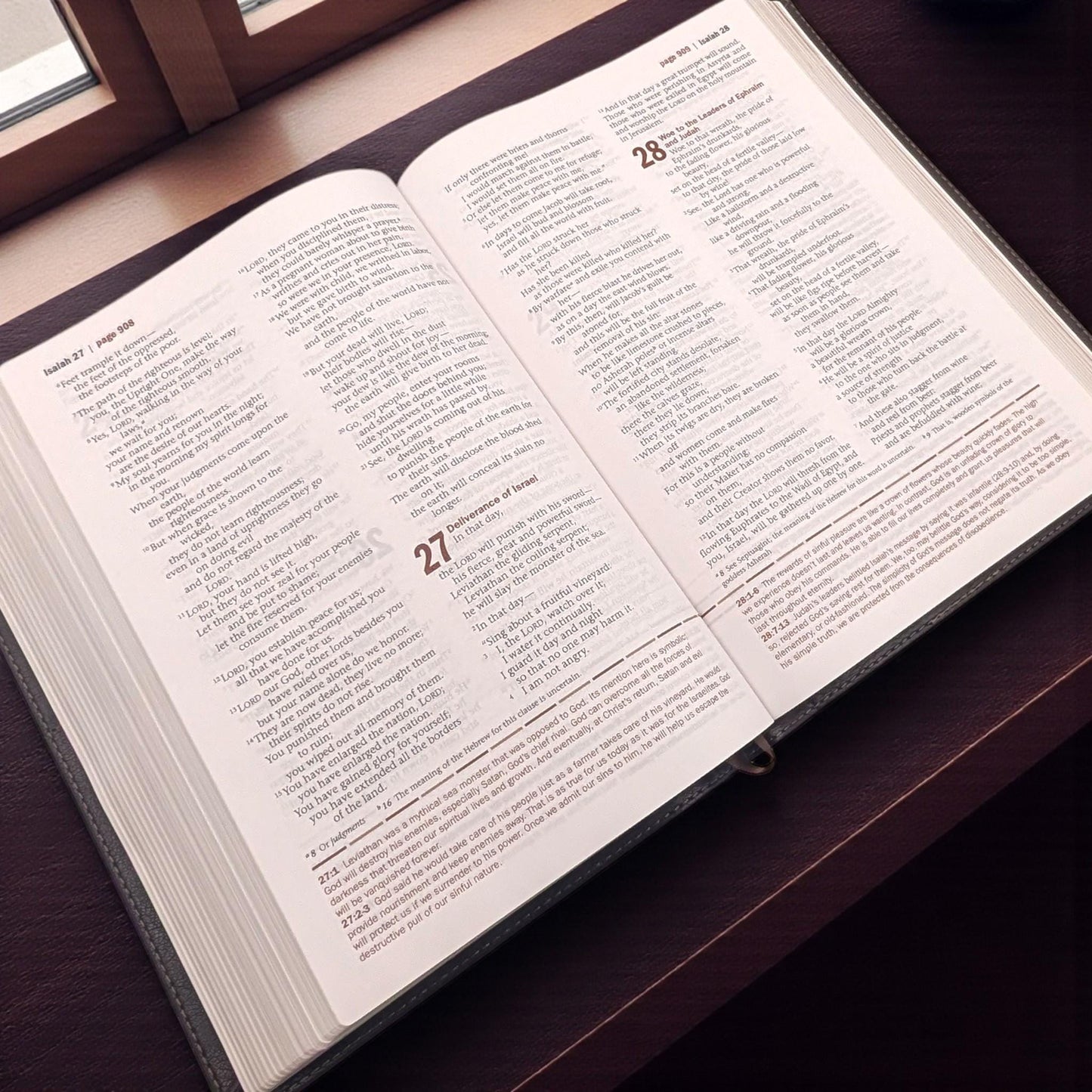 Personalized Every Man's Large Print NIV Bible: Engraved Buck Deer, Brown Leatherlike