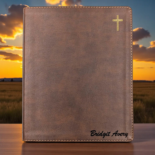 Personalized NIV Journal Bible: Engraved with Name Only, Lined Wide Margins
