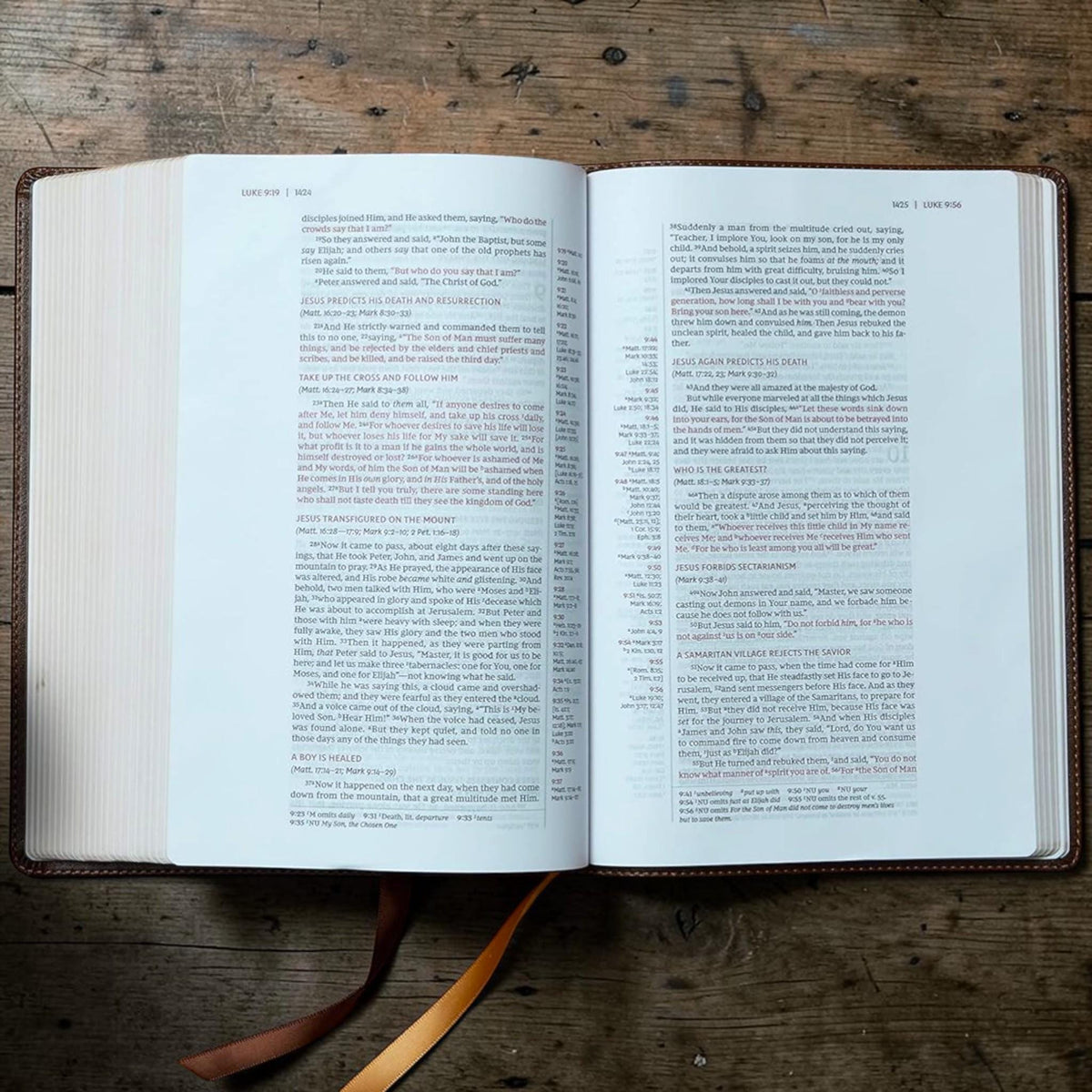 Personalized NKJV Bible with References: Engraved Buck Deer and Turkey, Wide Margins