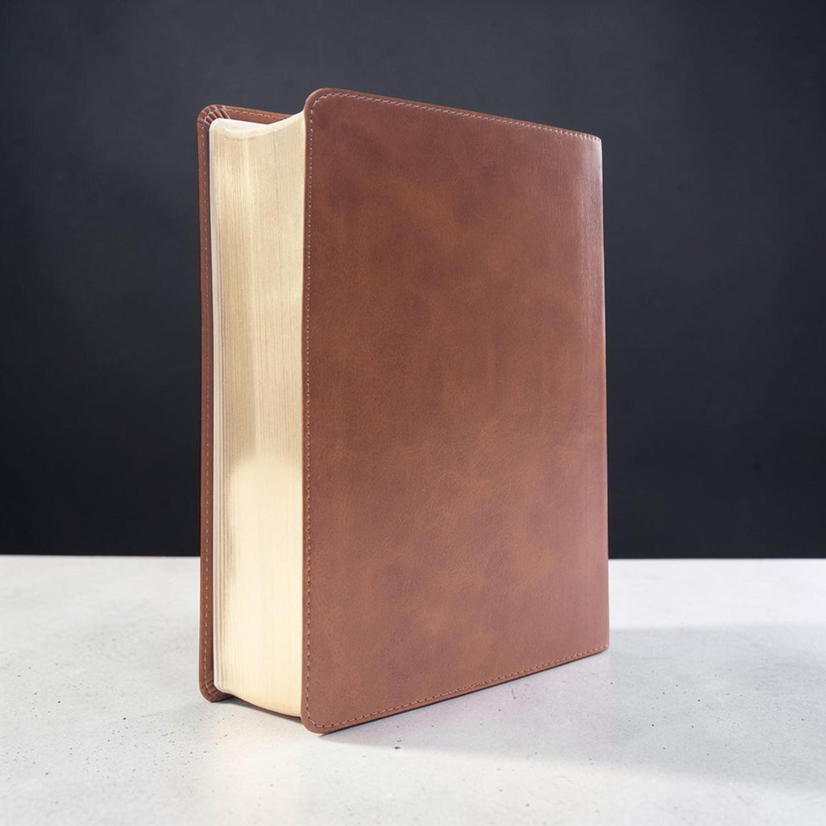 Personalized CSB He Reads Truth Bible: Engraved Buck Deer, Brown Leatherlike, Wide Margin